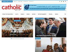Tablet Screenshot of catholicdigest.com